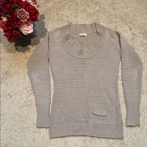 Tan scoopneck sweater